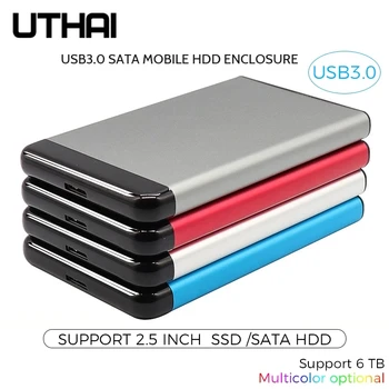 UTHAI T44 USB3.0 HDD Enclosure Pre 2.5 Palcový SSD SATA Pevný Disk, Box, Multi Color Moblie HDD Prípade Podpory 6 TB 2020 Nové