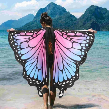 Motýľ Šatkou Cape Ženy Krídlo Halloween Party Cosplay Prop Tanečné Predstavenie Kostým