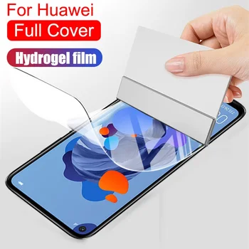 Plnú Ochranu Fólia Pre Huawei P20 P30 P40 Lite E Psmart S Z Hydrogel Film Screen Protector S Smart 2019 2020 2021 Film