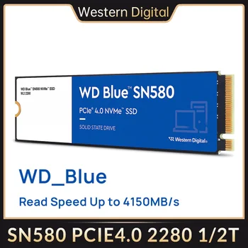Western Digital SN580 SSD disku WD Blue NVMe 500GB 1 TB 2TB PCIe4.0 4150MB/s M. 2 2280 Diskov pre Notebooky Počítač PC