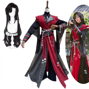 Anime Tian Guan Ci Fu Hua Cheng Cosplay Kostýmy Čínske Oblečenie Parochňu, hranie Rolí Oblečenie Halloween Kostýmy pre Ženy, Mužov, Celý Súbor