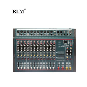 DN1233 ELM 12 Kanálový profesionálny zvuk audio power mixer rozhranie usb radič mixér profesionálny audio zosilňovač
