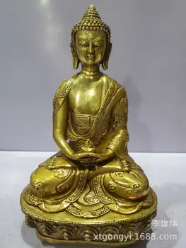 Rafinovaná sedempalcovým bronzovú sochu Budhu z Amitabha Tantra