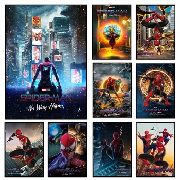 Disney, Marvel Hotest Filmy Spiderman Žiadny Spôsob, ako Maliarske Plátno Animácie Plagáty a Tlačí na Steny Umenie Fotografie pre Obývacia Izba Dekor
