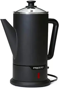Bezdrôtové-slúžia 12-pohár Percolator Nehrdzavejúcej Ocele kávovar Čierna