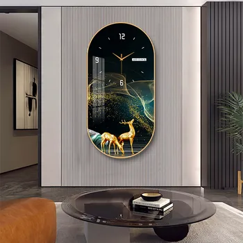 Moderné luxusné nástenné hodiny obývacia izba domácnosti módne reštaurácia dekoratívne maľby kreatívne nástenné závesné tichý hodiny