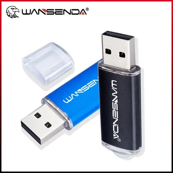 WANSENDA Mini USB Flash Disk 32GB kl ' úč 8 GB 16 GB 64 GB 128 gb kapacitou 256 GB Kovové USB2.0 Memory Stick Flashdisk