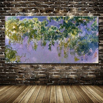 Veľká Veľkosť Wall Art Obrazy Ručne Maľované Claude Monet Olejomaľba Reprodukcia Abstraktné Plátno,Slávne Obrazy Pre Home Decor