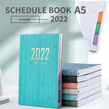 2022 A5 Notebook Prenosný Poznámkový Blok Index Zoznam Diár Týždenný Program Plánovač Plán Notebooky Kancelárske Potreby Kancelárske Školské Potreby