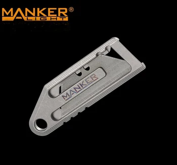 Manker Zliatiny Titánu Keychain Mini Utility Nôž Auto-Lock Bezpečné-defense Vrecko Papierové Krúžok Nôž s S Otvárač