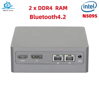 Mini PC Intel Celeron N5095 Procesor 2x DDR4 Sloty NVME SSD 4K UHD Dual-band WiFi Bluetooth4.2 Windows 11