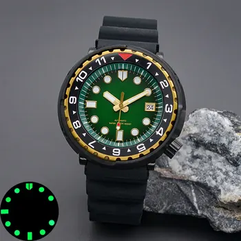 Tuniaky v Konzerve pánske Hodinky S Seiko NH35 NH36 Automatický Pohyb Náramkové hodinky C3 Svetelný Sapphire Crystal Nehrdzavejúcej Ocele Konzervy