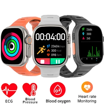 pre iPhone 14 13 12 11 Pro Max AirPods Pro Smart Hodinky AI Hlasový Asistent NFC Srdcovej frekvencie Kyslíka v Krvi, Krvný Tlak Hodinky