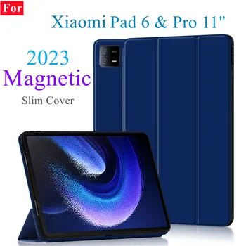 Pre Funda Xiao Pad 6 Prípade mi pad 6 6 Pro Smart Cover pre MiPad 6Pro 2023 Tablet 11 Palcový xiaomipad S Ultra Tenké Magnetické