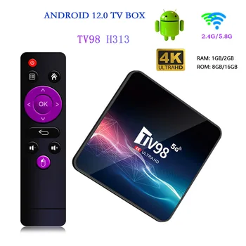 Smart TV Box Android 11 S905W2 8GB, 16GB AV1 Quad Core WIFI6 4K TV98 Set Top Boxu, Prehrávača Médií TV Box smart iptv