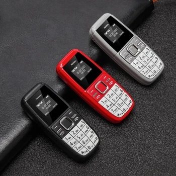 Mini BM200 0.66 Super Mini Telefón MT6261D GSM Quad Band Vrecku mobilné telefóny s Tlačidlá klávesnice Dual SIM Dvojaký Pohotovostnom režime pre Seniorov