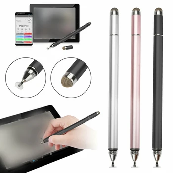 Stylus Pen 2 V 1 pre iPhone Samsung Huawei Xiao Mobil Tablet Kapacitný Dotykový Ceruzka Mobilný Telefón Kreslenie Obrazovke Ceruzka