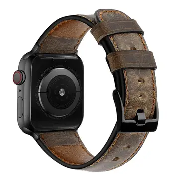 Retro Krava Kožený Remienok pre Apple hodinky kapela 44 mm 40 mm 38 mm 42mm 40 mm 44 mm correa náramok pre iWatch série 6 SE 5 4 watchband
