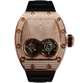 babysbreath Hodinky pánske trend vonkajšie panovačný veľké dial nepremokavé vydlabaných zásob barel, tvarované quartz hodinky mužov