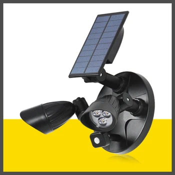 Vonkajší Projektor Nádvorie Stenu na Čítanie obojstrannú Integrované Pouličné Lampy LED Solárne Ľudské Telo Indukčné Lampy