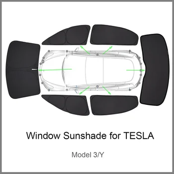 Ochrana osobných údajov slnečník pre Tesla Model 3 Y Custom-Fit Auto Bočné Okno Slnečník Nevidiacich a Tieňovanie pre Kempovanie Turistika Zvyšok Príslušenstvo