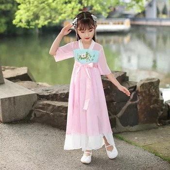 Deti Cosplay Kostým Dievča Čínsky Ľudový Tanec Oblečenie Detí Víly Tang Oblečenie pre Dievčatá Výkon Čínsky Kostýmy