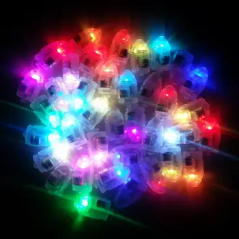 Farebné Malé LED Svetlá Žiarovky Papierový Balón Svietidla Dekor Postavený v Batérie pre Svadby, Narodeniny, Party Osvetlenie Svetlo