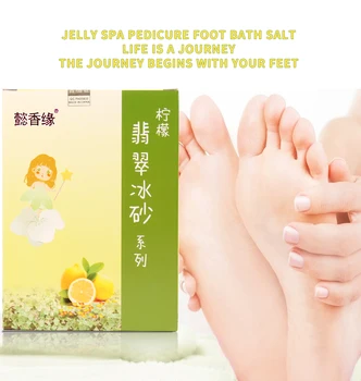 Citrón Nohy Kúpeľné Soli Hydratačné Jelly Spa Pedikúra Crystal Blato Nohy Namočte Prášok Morskej Soli