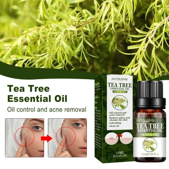 10 ML Tea Tree éterický Olej Odstrániť Pórov Hydratačný Olej-kontrola Tvár Sérum Esenciálny Olej pre Aromaterapiu Difúzor Starostlivosť o Pleť