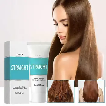 Bielkoviny Vyrovnávaním Krém na Vlasy Zmäkčujúci Krém Rovné Vlasy, Produkty Pre Vyhladenie A Vyrovnávanie Kučeravé Alebo Vlnité Vlasy X5E5