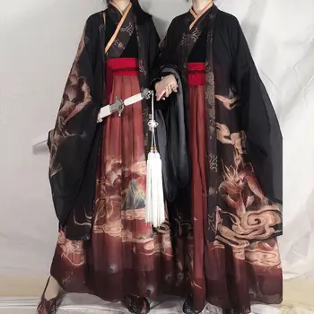 Yourqipao Pôvodné Hanfu 3ks Starovekej Čínskej Kostýmy pánske Oblečenie Tradičné Tanečné Kostýmy Ľudové Rozprávky Šaty na Promócie