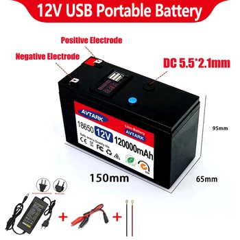 12V Batérie 18650 akumulátor 18650 lítiové batérie, recharable batéria Solárne skladovanie Batérie Elektrické osvetlenie Vonkajšie batérie