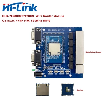Doprava zadarmo MT7628D/AN Openwrt WiFi Router Modul Startkit s Skúšobnej Doske Dual IPEX Konektor HLK-7628D