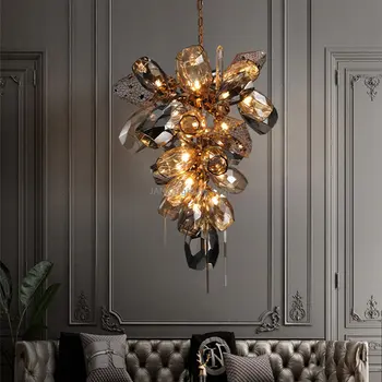 Moderné Luxusné LED Nehrdzavejúcej Ocele Pozastavenie Lampy Obývacej Izby, Spálne, Chodby Krištáľový Luster Krytý Svetiel Prívesok Zdarma Žiarovka