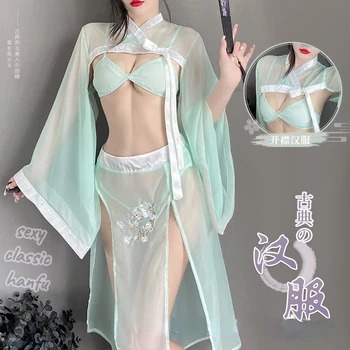 Erotické Výšivky Čínske Šaty Tradičné Oblečenie, Spodná Bielizeň Ženy Sexy Spodnú Bielizeň Cosplay Oka High-End Dávnych Hanfu Šaty