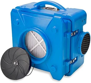 BD-AKO-550-BL Negatívne Stroj Výsadkovej Cleaner HEPA Práčky Poškodenia Vodou Obnova Zariadenia Čistička Vzduchu, Modrá