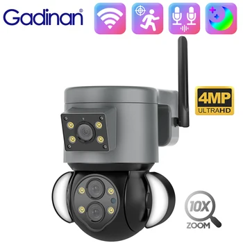 Gadinan WIFI HD 4MP 10x Zoom PTZ bezpečnostné Kamery Farebné Nočné Videnie Dual Channel Video Motion Tracking obojsmernú Hlasovú IP Cam