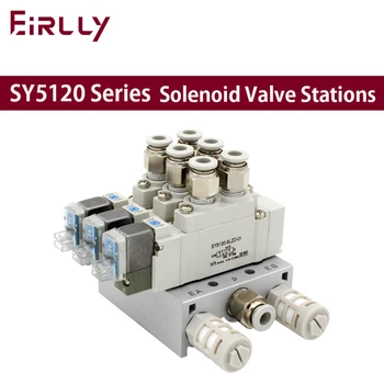 SMC typ SY5120 Elektromagnetický ventil kombinácia Jednej elektronicky riadené valec ovládací ventil SY5120-5LZD-01 SY5120-6LZD-01