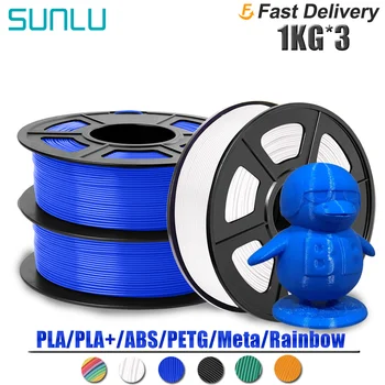 SUNLU CHKO/PLA+/PETG/ABS/Meta/Rainbow 3D Tlačiarne Žiarovky 3 Rožky Č Bublina 1.75 mm ±0,02 mm 1 KG Pre FDM Tlač Náplň Rýchlu Loď