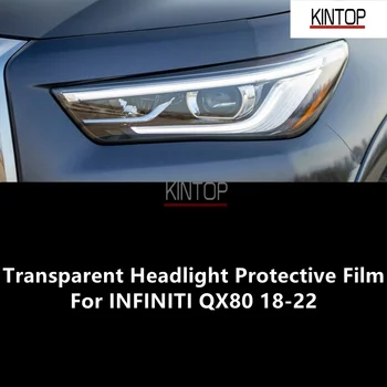 Pre INFINITI QX80 18-22 TPU Transparentné Svetlometu Ochranný Film, Svetlometu Ochrany,Filmové Úpravy