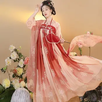 2023 Jar a na Jeseň Hanfu Žien Čínske Šaty Staroveký Čínsky Štýl Oblečenie Čínske Tradičné Šaty Víla Šaty