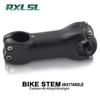 RXL SL Požičovňa Kormidlo Kmeňových 6/17 Stupeň 31.8 mm Uhlíka Cestných Bicyklov Kmeňových UD Matný MTB držadlo Kmeňových Bike Príslušenstvo
