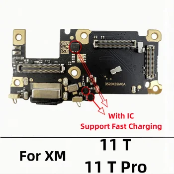 20 Ks/Veľa, USB Nabíjací Dock Konektor Flex Kábel Pre Xiao Mi 11T Pro Plnenie Doske Konektor Port