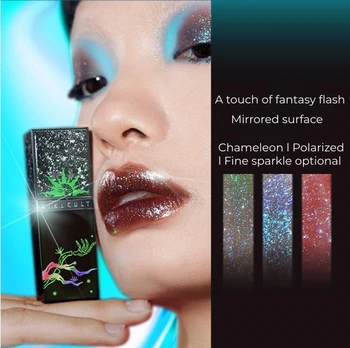 Girlcult Značky Cyber Chat Série Zrkadlo Lip Glaze Non-Stick Chameleon Polarizované Fantastické Rúž, Make-Up, Kozmetické