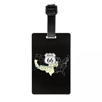 Route 66 Mapa Odkladacia Značka pre Cestovanie Kufor USA Diaľnice ochrany Osobných údajov Kryt ID, Label