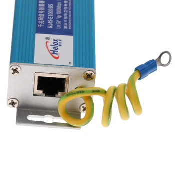 Ethernet Lan 1000Mbps RJ-45 LAN Siete Thunder Nárast Tlmič/Arrester Ochrany Modrá