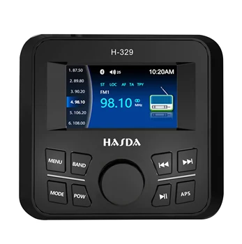 morské audio systém ATV, UTV dielov H-335 4X45w Stereo s Mp5 BT LODNÉ príslušenstvo Ip66