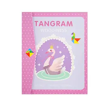 Tangramu Pre Deti Magnetické Drevený Blok Puzzle Multishapes Tangramy Mozgu Teaser Logiky Puzzle Hra Leštené Prenosné