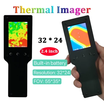 2,4-palcový Infračervené Tepelné Imager Rozlíšenie 32*24 8Hz Ručné IČ Tepelná Fotoaparát PCB Okruh Priemyselných testovací Nástroj