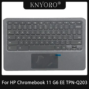 Nové Orignial pre HP Chromebook 11 G6 EE TPN-Q203 anglickú Klávesnicu Notebooku opierka Dlaní Kryt Hornej Hornej Prípade NÁS SP RU španielčina ruština